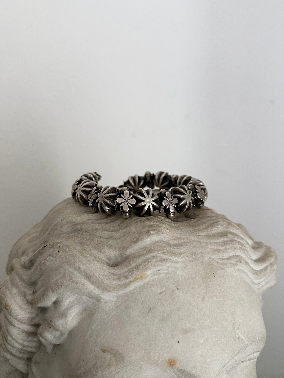 Early 20th century North India Himachal Pradesh silver bracelet