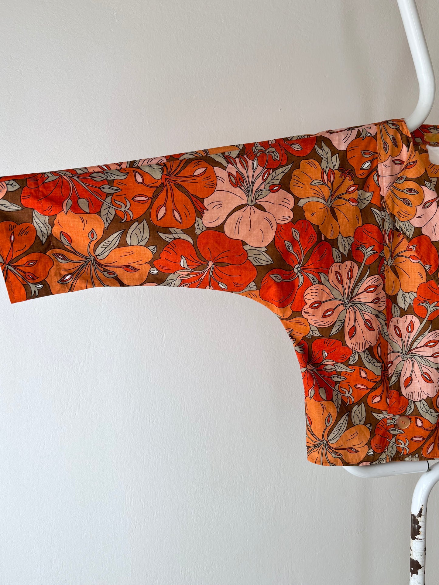 energetic flower shirt jacket