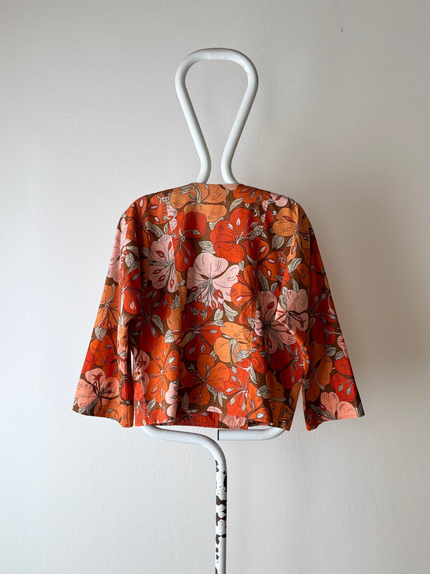 energetic flower shirt jacket