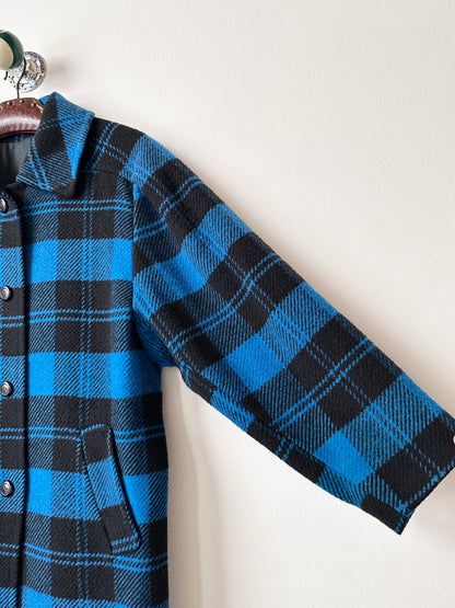 1980s VEB plaid wool coat
