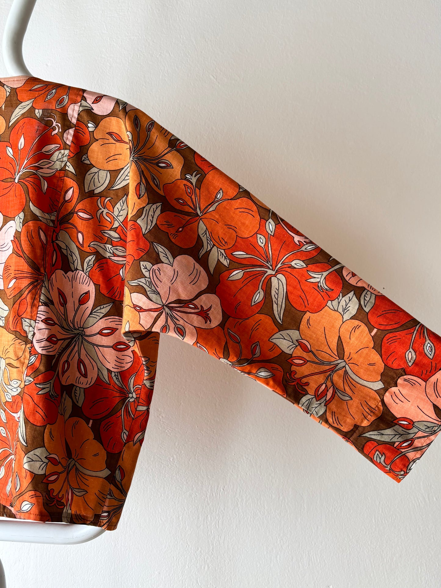 energetic flower shirt jacket