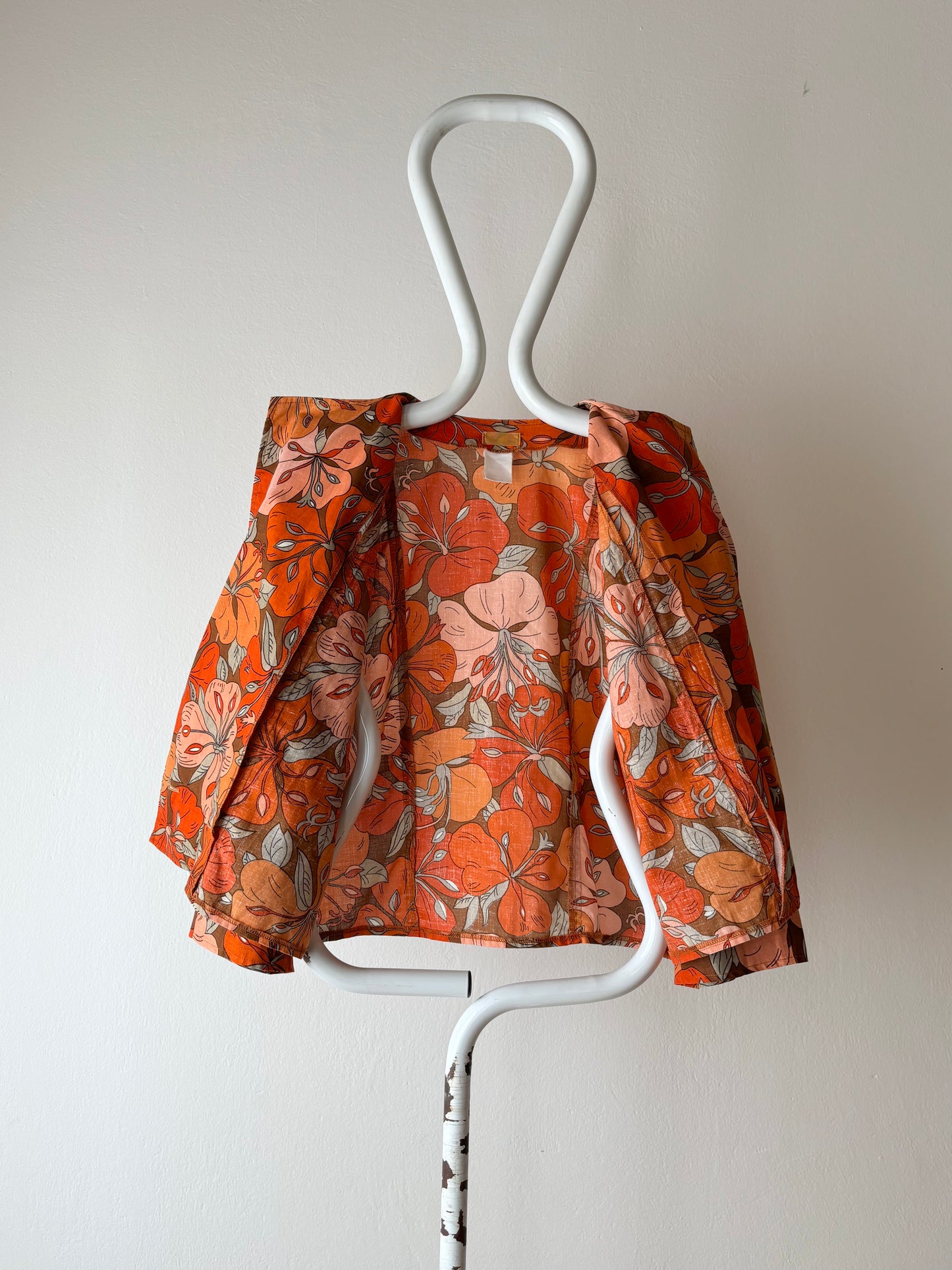 energetic flower shirt jacket