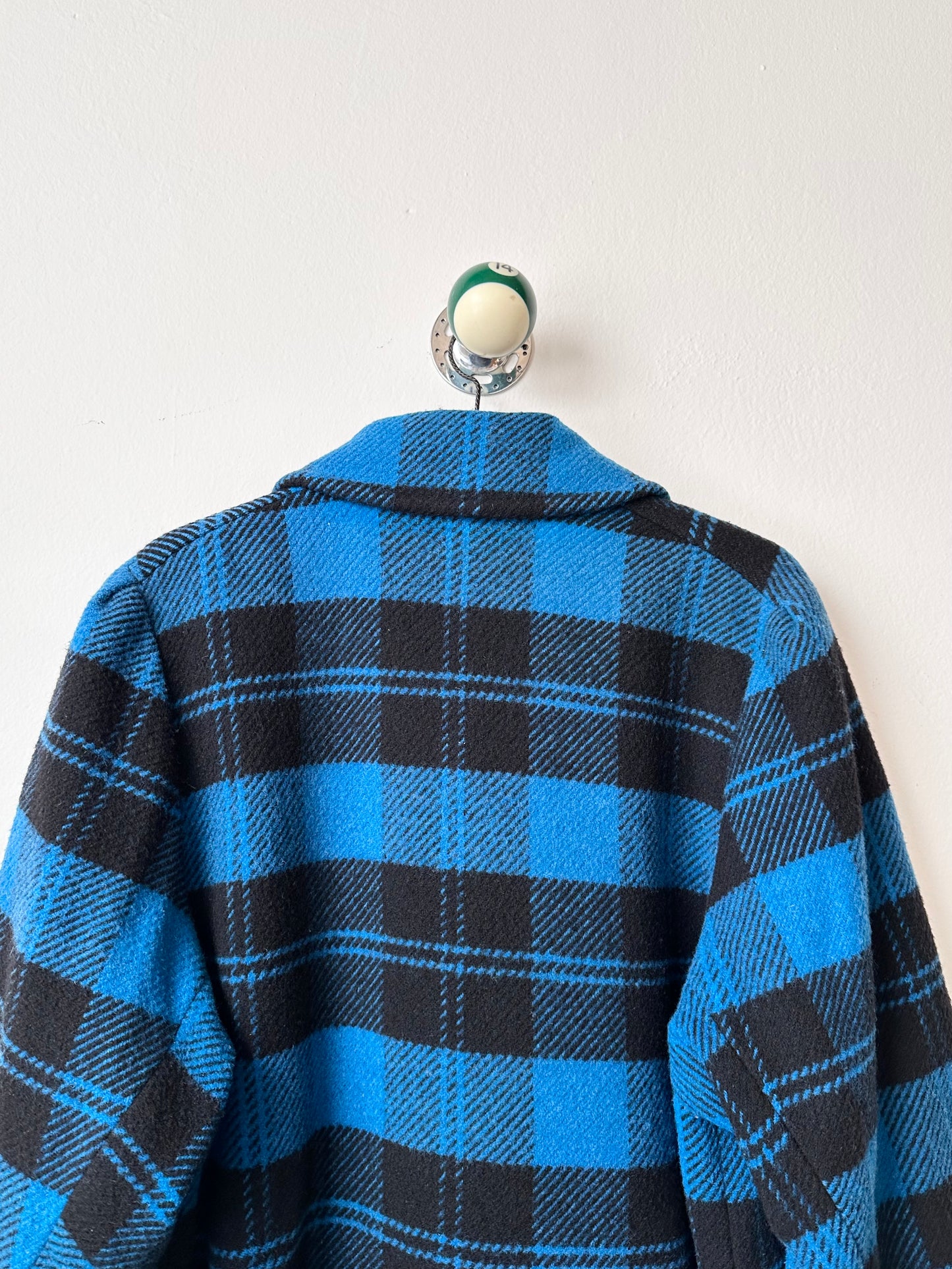 1980s VEB plaid wool coat
