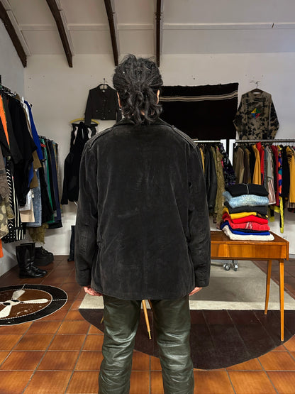 50's 60's 50年代 60年代 Hunting Jacket Made in France French vintage フレンチヴィンテージ Toto Praha 古着屋 プラハ Prague Vintage store Vintage clothing ハンティングジャケット フレンチワーク フランス買い付け 古着 ユーロ古着 ヨーロッパ古着 フランス古着 古着卸 Black corduroy コーデュロイ 黒