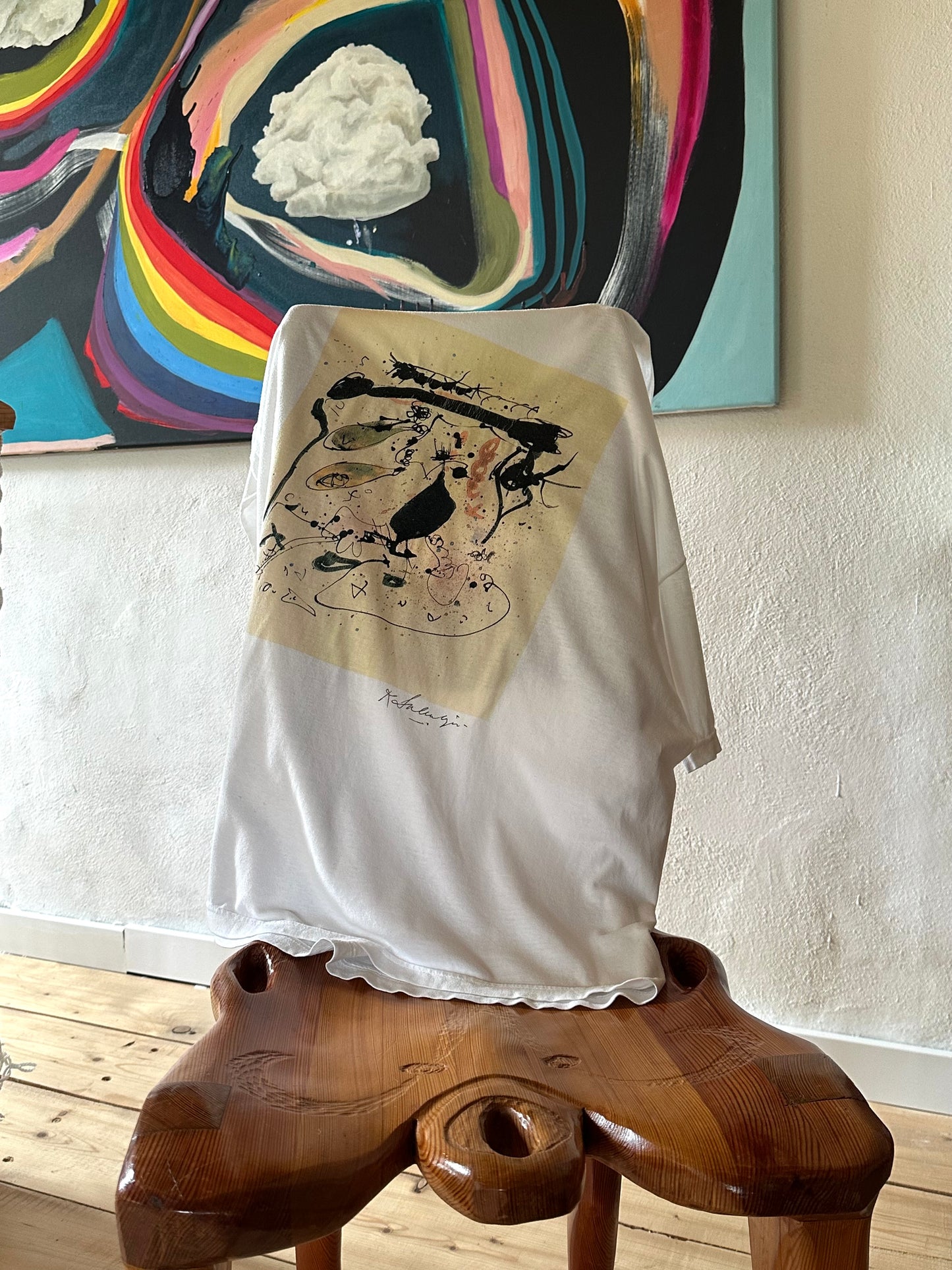 1990s Unknown art tee - XL