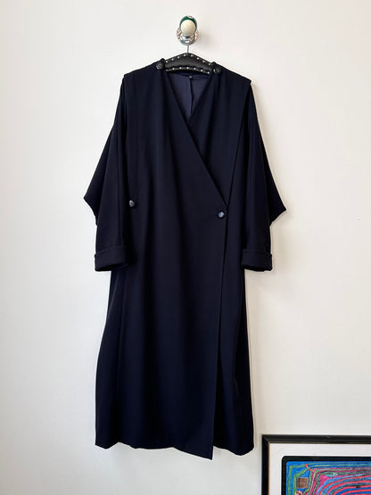 super cool wool coat with detachable hood