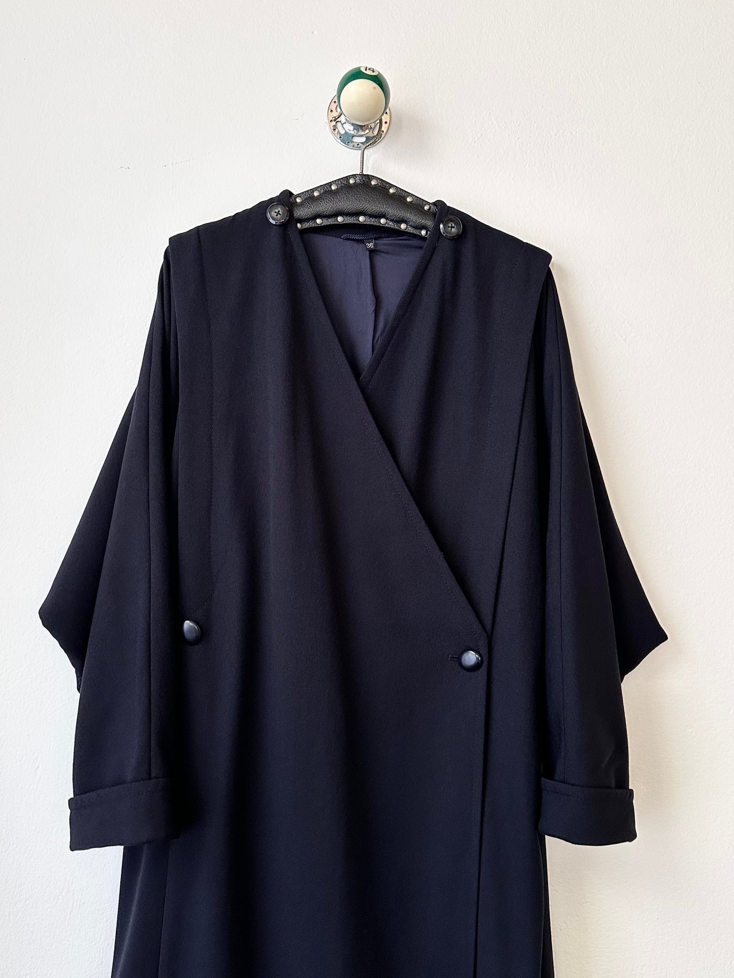 super cool wool coat with detachable hood