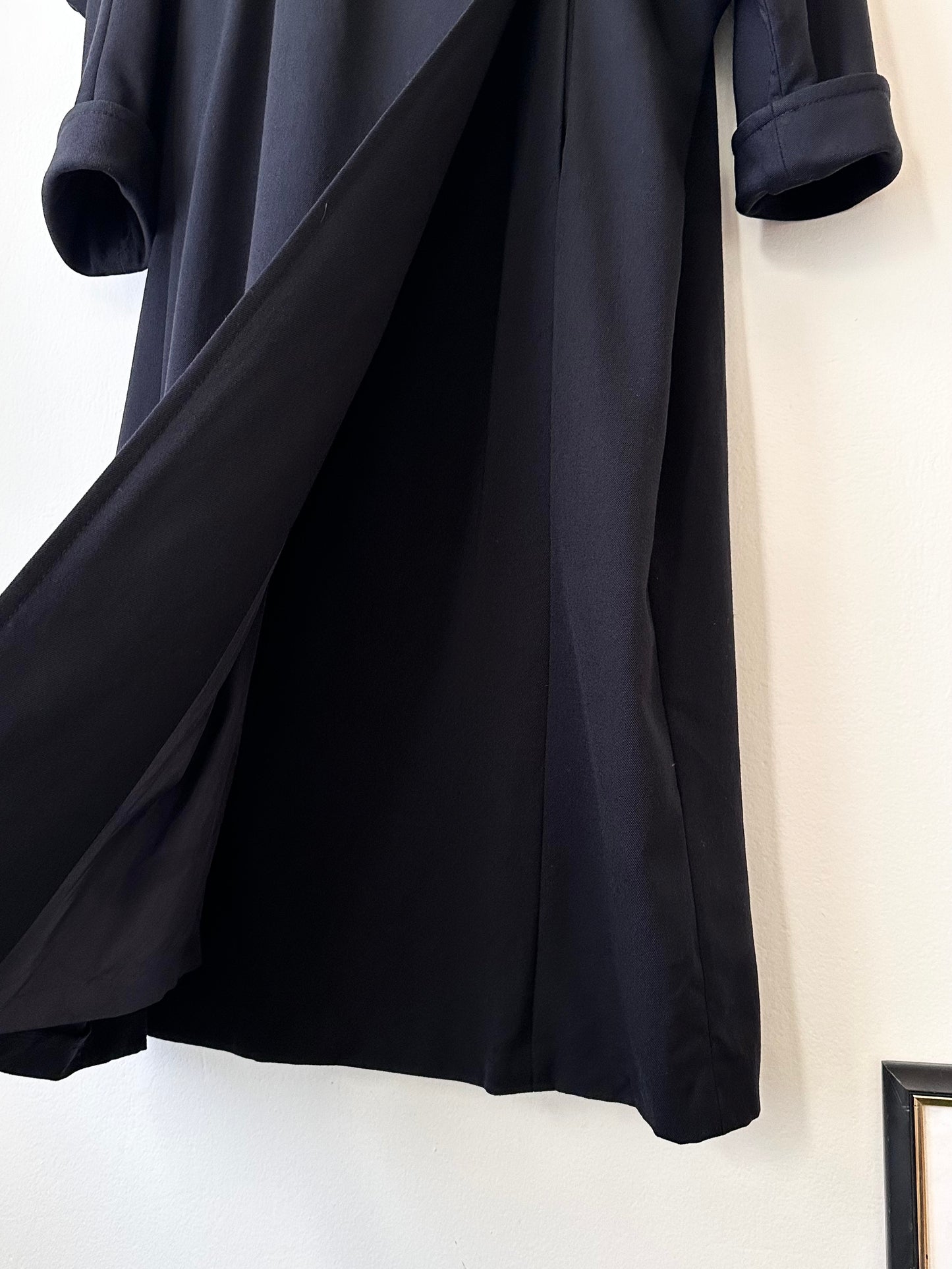 super cool wool coat with detachable hood