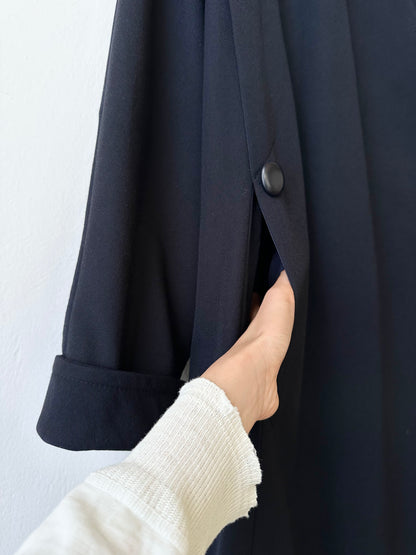 super cool wool coat with detachable hood