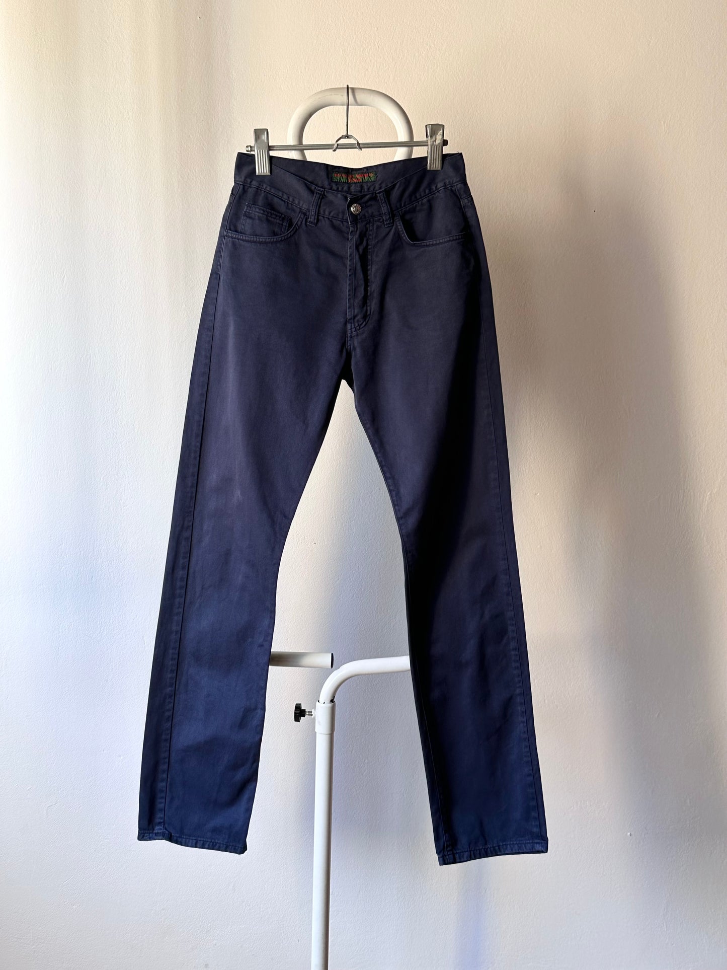 90s Katharine Hamnett Denim 1990s 90's 1990's navy trouser pants button fly キャサリンハムネット