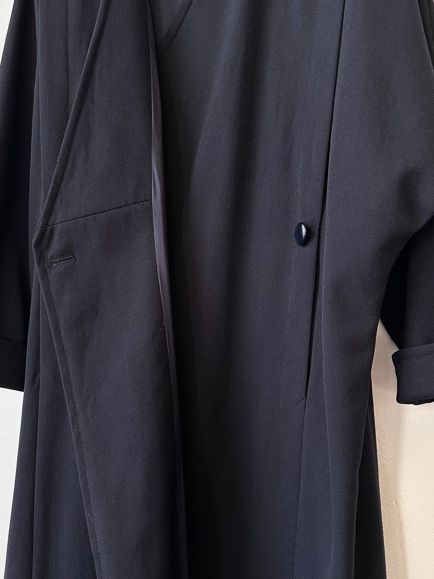 super cool wool coat with detachable hood