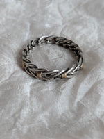 CHRISTOFLE silver and 18K gold chevron bracelet
