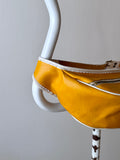 pvc yellow belt bag