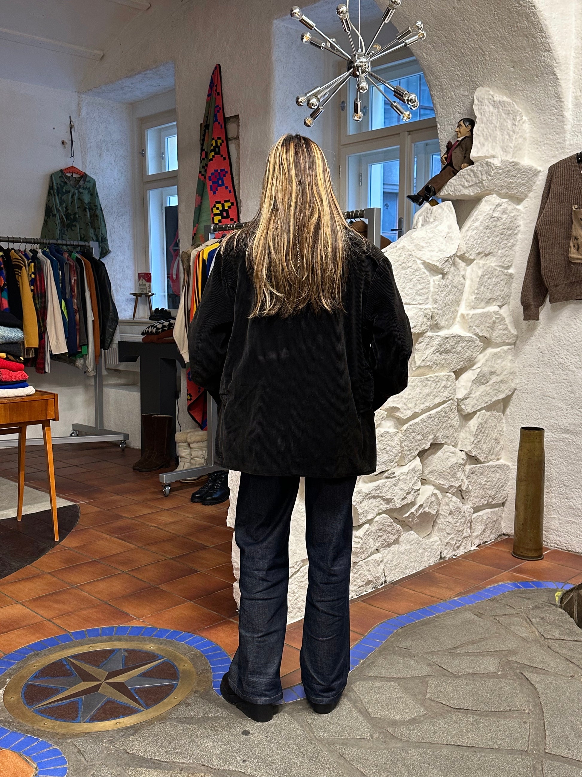 50's 60's 50年代 60年代 Hunting Jacket Made in France French vintage フレンチヴィンテージ Toto Praha 古着屋 プラハ Prague Vintage store Vintage clothing ハンティングジャケット フレンチワーク フランス買い付け 古着 ユーロ古着 ヨーロッパ古着 フランス古着 古着卸 Black corduroy コーデュロイ 黒