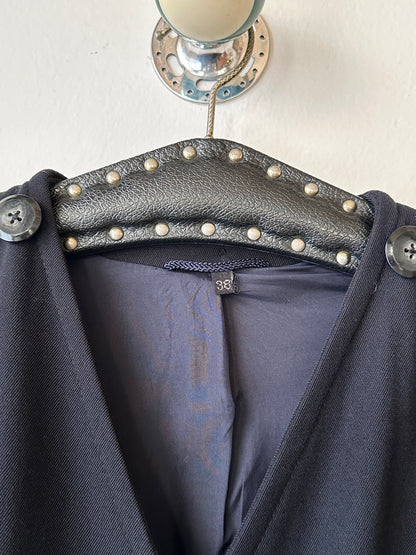 super cool wool coat with detachable hood