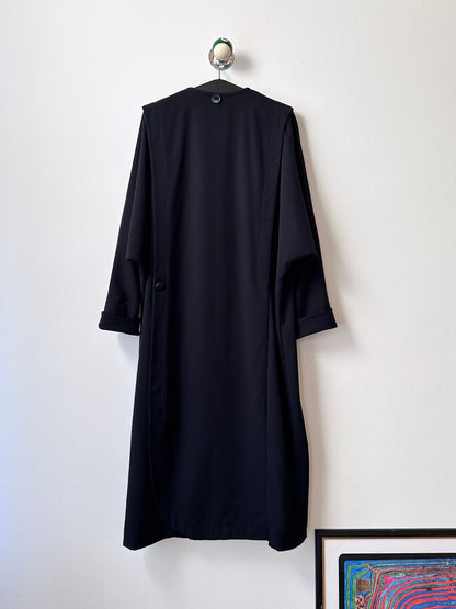 super cool wool coat with detachable hood