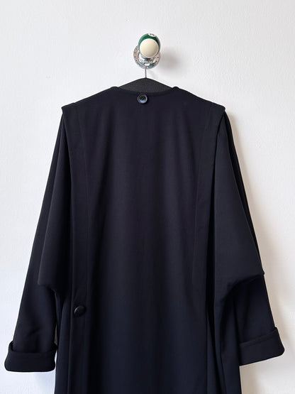 super cool wool coat with detachable hood