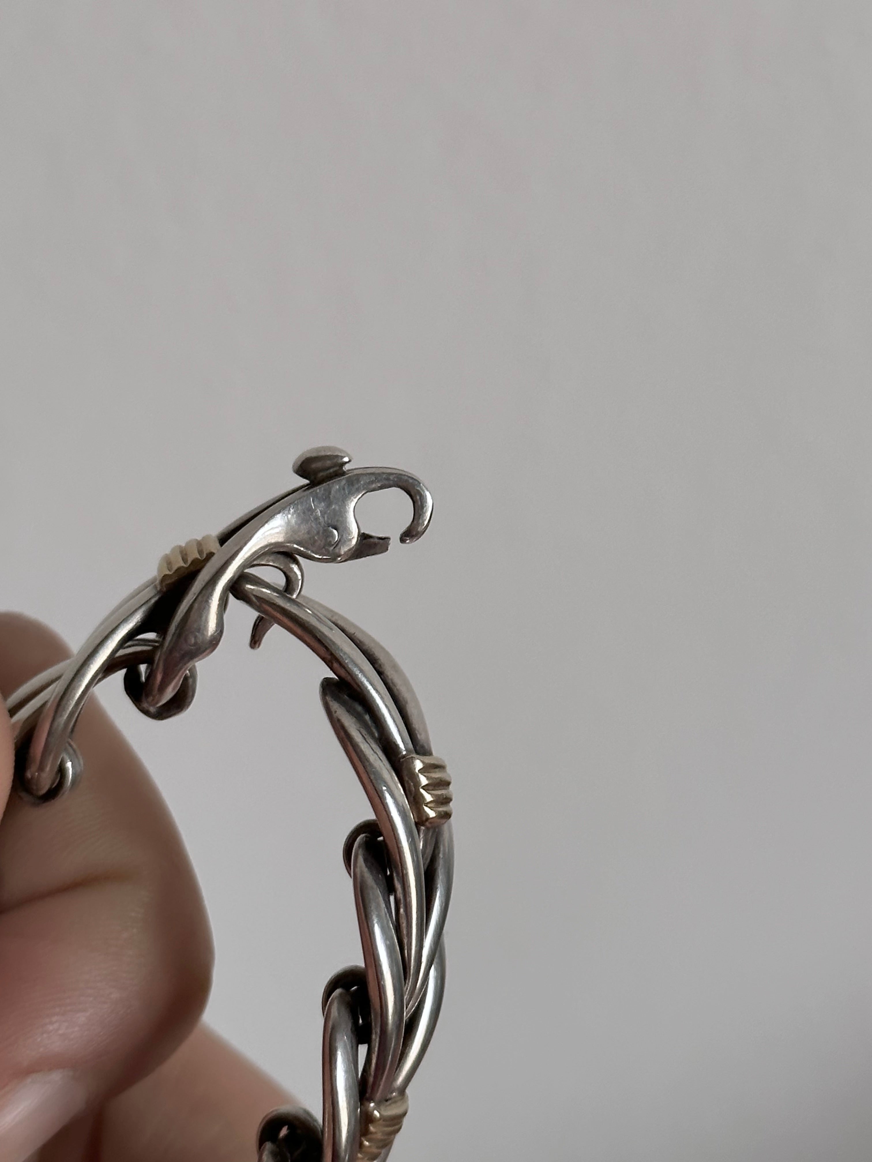Christofle クリストフル シルバー925 多重 ブレスレット CHRISTOFLE silver and 18K gold chevron bracelet – TOTO