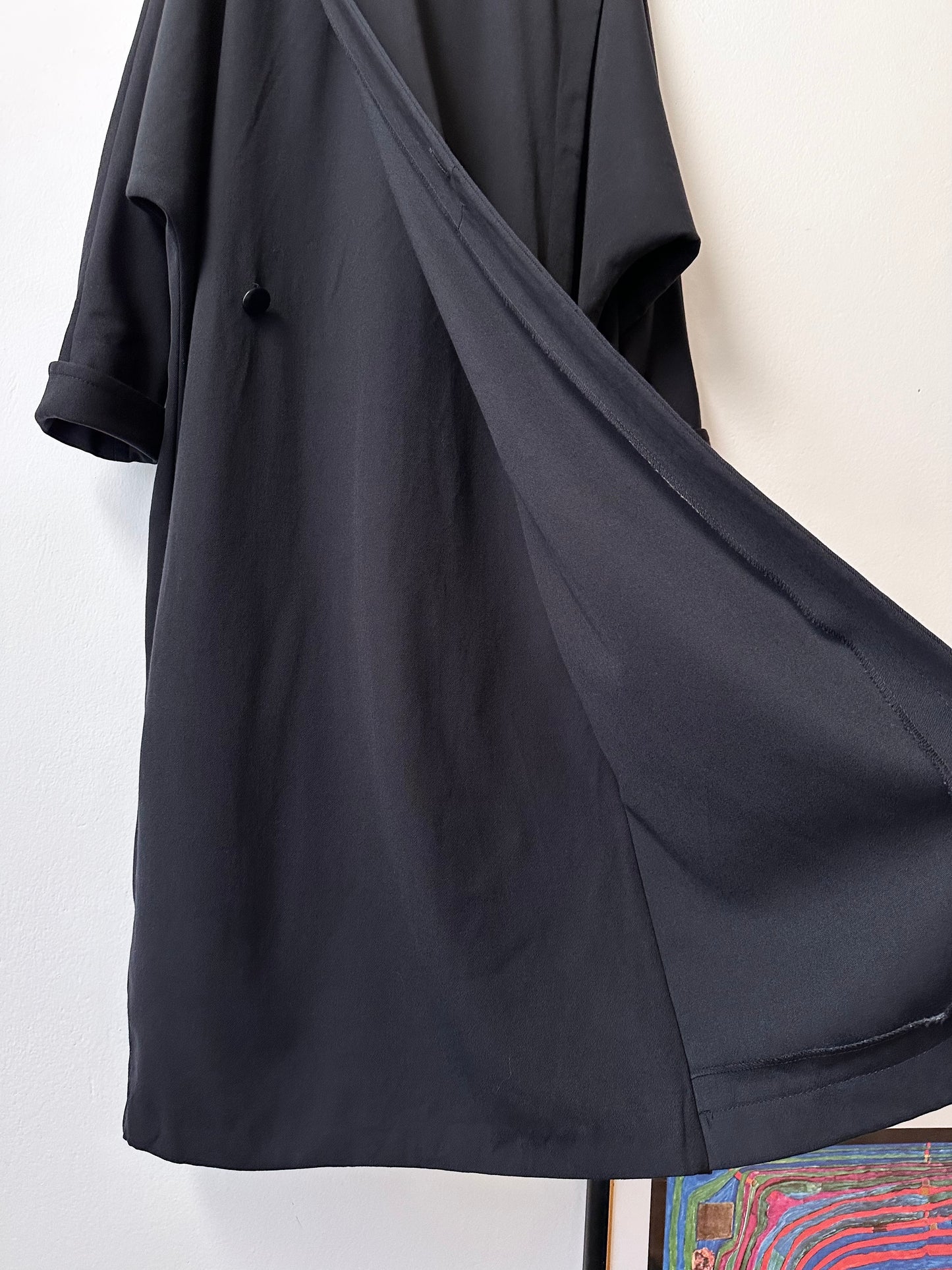 super cool wool coat with detachable hood