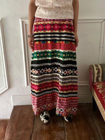 Handmade embroidery skirt W30