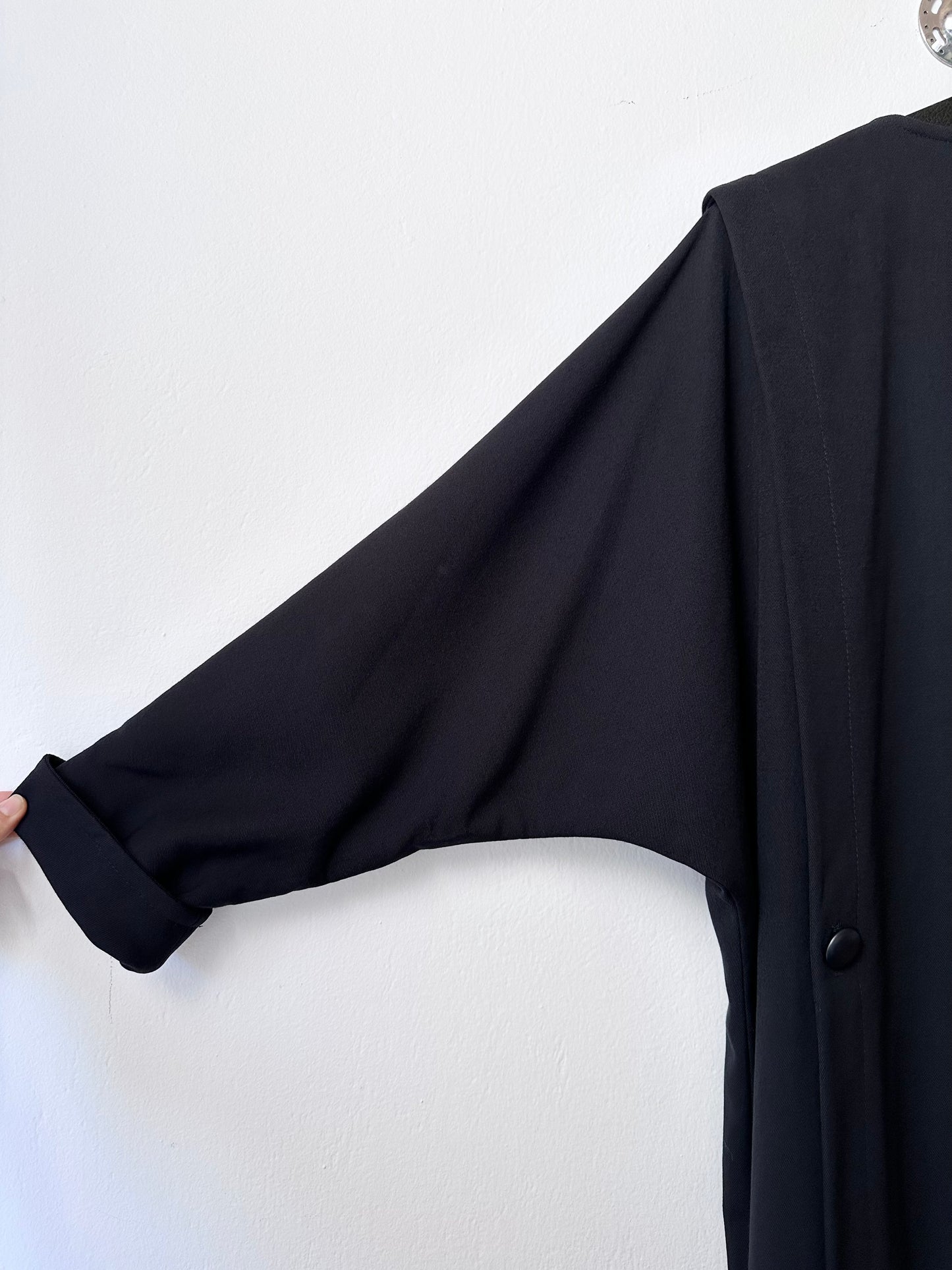 super cool wool coat with detachable hood