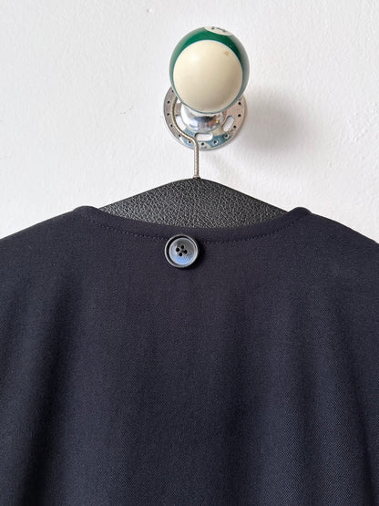 super cool wool coat with detachable hood