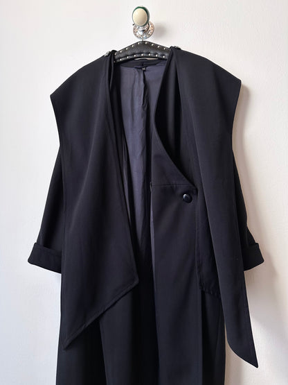 super cool wool coat with detachable hood