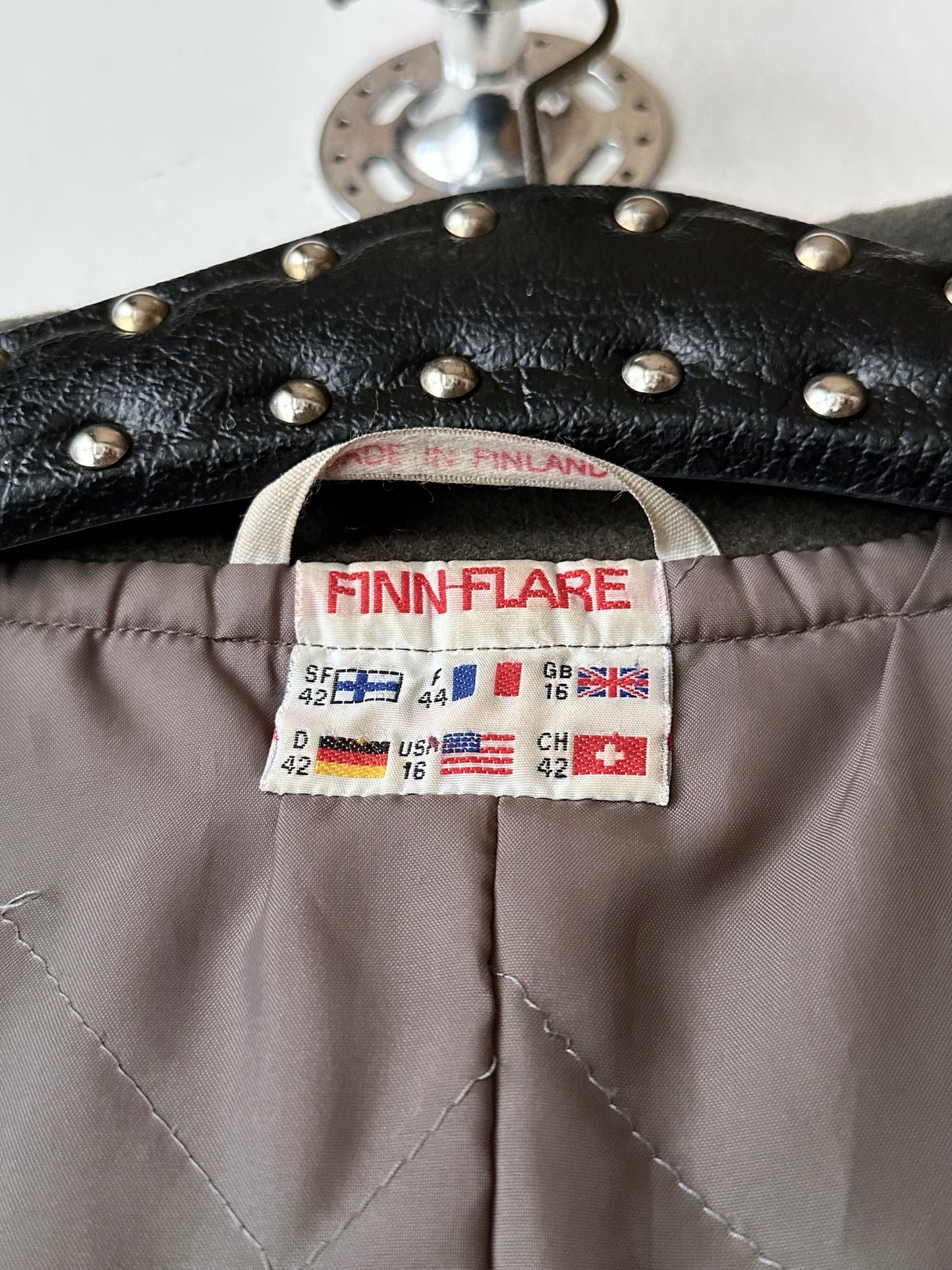 Finnish gray puffer coat