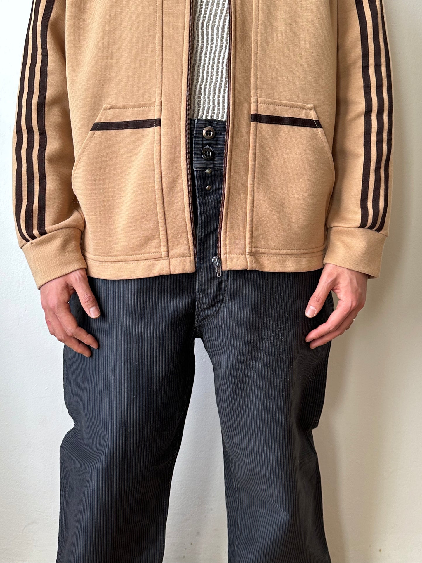 1970's Adidas Schwahn jacket West Germany Vintage 70年代 ガイコツジャージー アディダス Rare レア 西ドイツ製 Toto Praha Vintage clothing shop Antique shop 古着屋 プラハ Showroom appointment Prague ユーロ古着 ヨーロッパ古着 古着卸