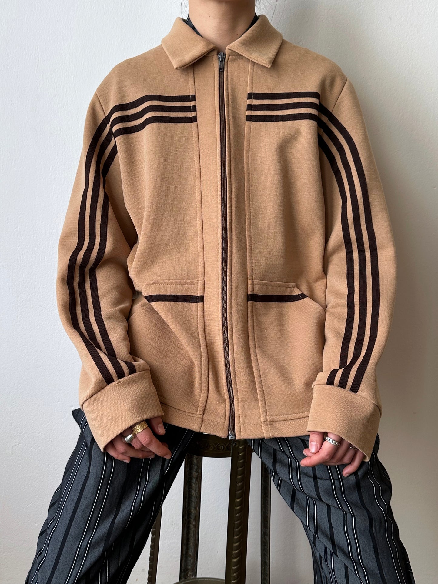 1970's Adidas Schwahn jacket West Germany Vintage 70年代 ガイコツジャージー アディダス Rare レア 西ドイツ製 Toto Praha Vintage clothing shop Antique shop 古着屋 プラハ Showroom appointment Prague ユーロ古着 ヨーロッパ古着 古着卸