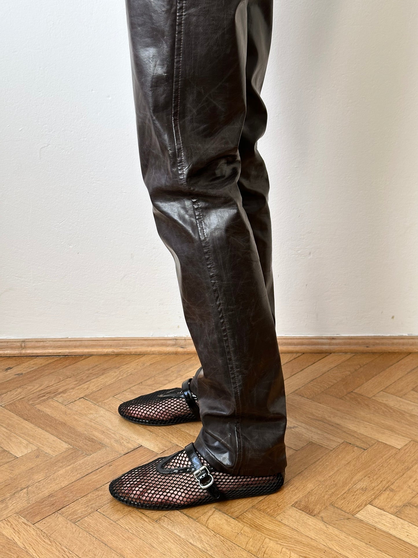 90s Katharine Hamnett coating trouser W29-30