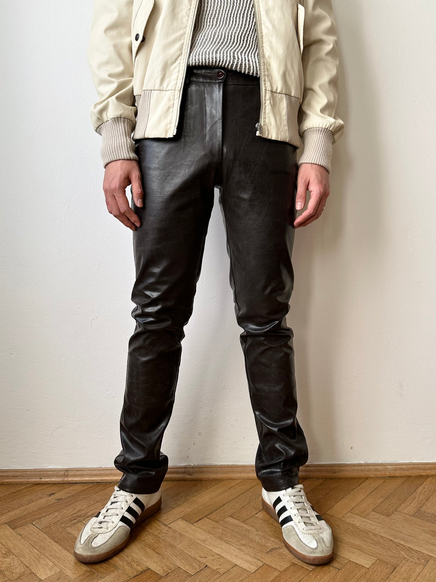 90s Katharine Hamnett coating trouser W29-30