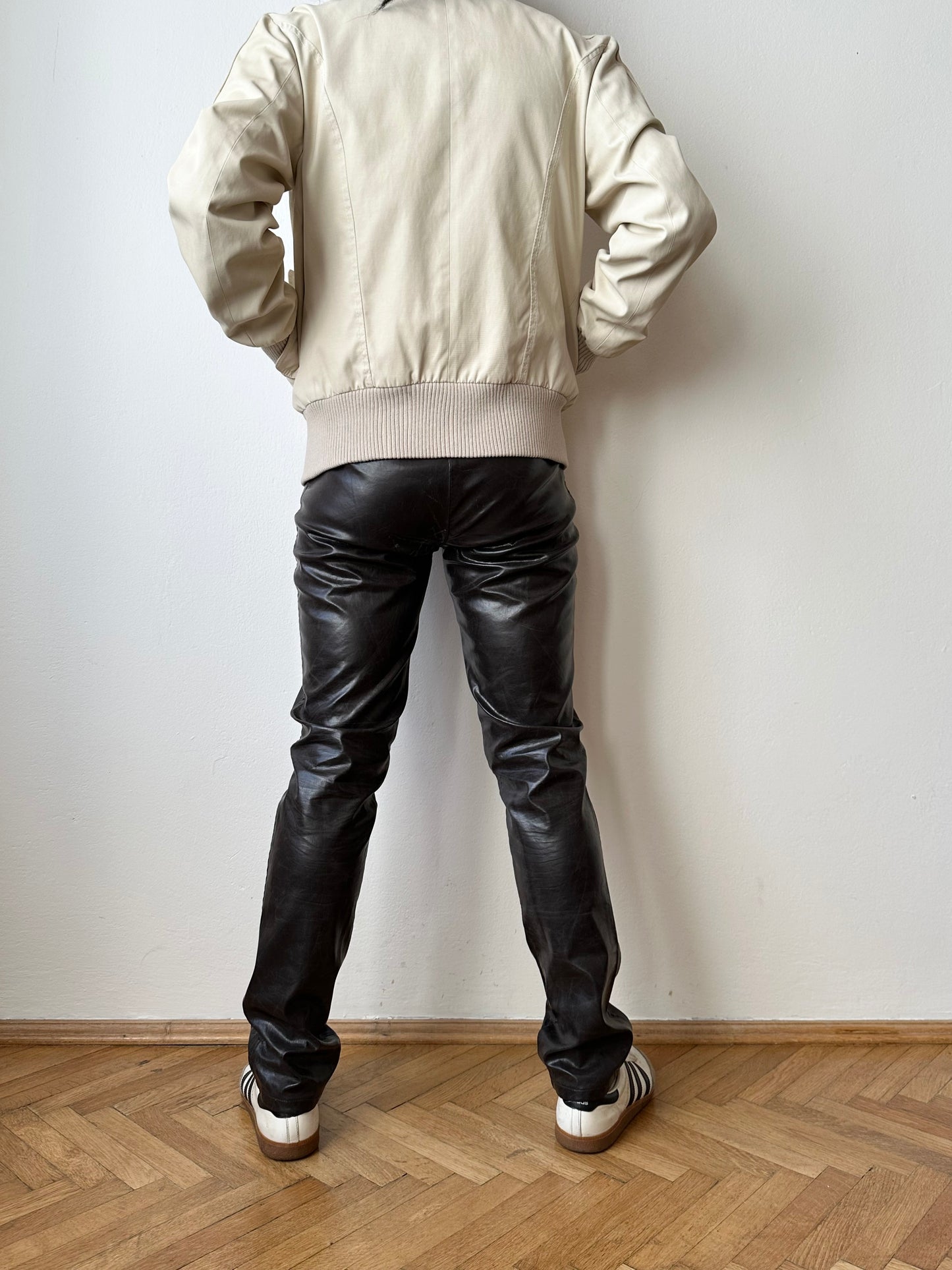 90s Katharine Hamnett coating trouser W29-30