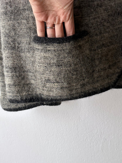 Austrian boiled wool knit jacket