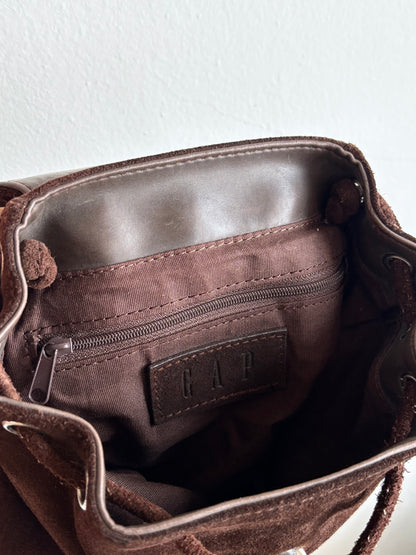 Old GAP suede mini back pack
