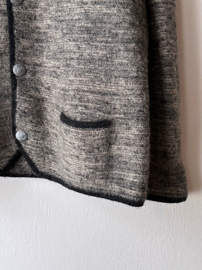 Austrian boiled wool knit jacket