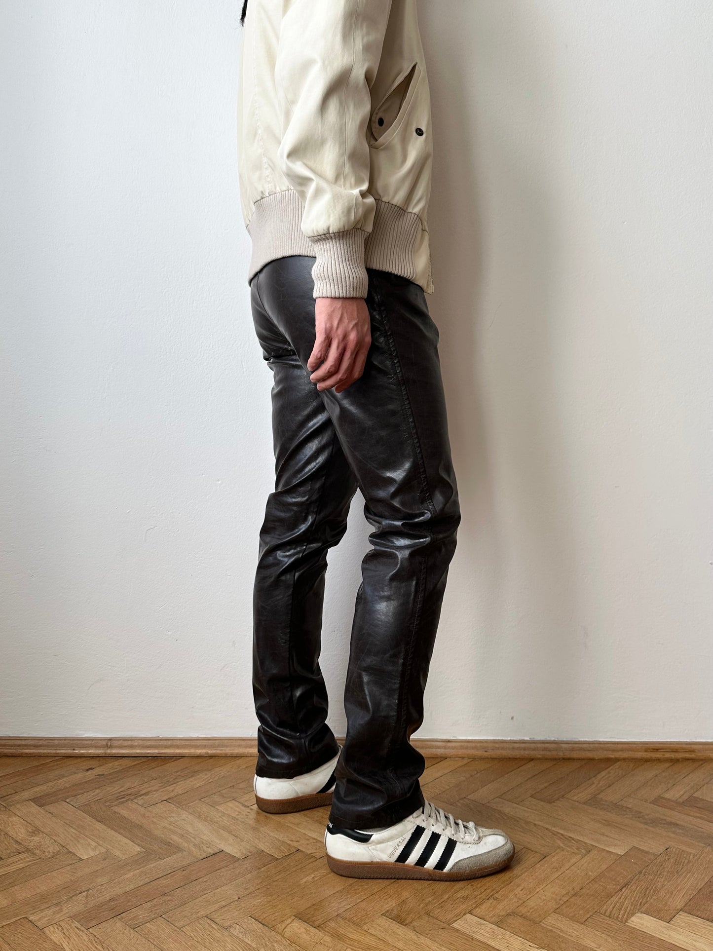 90s Katharine Hamnett coating trouser W29-30