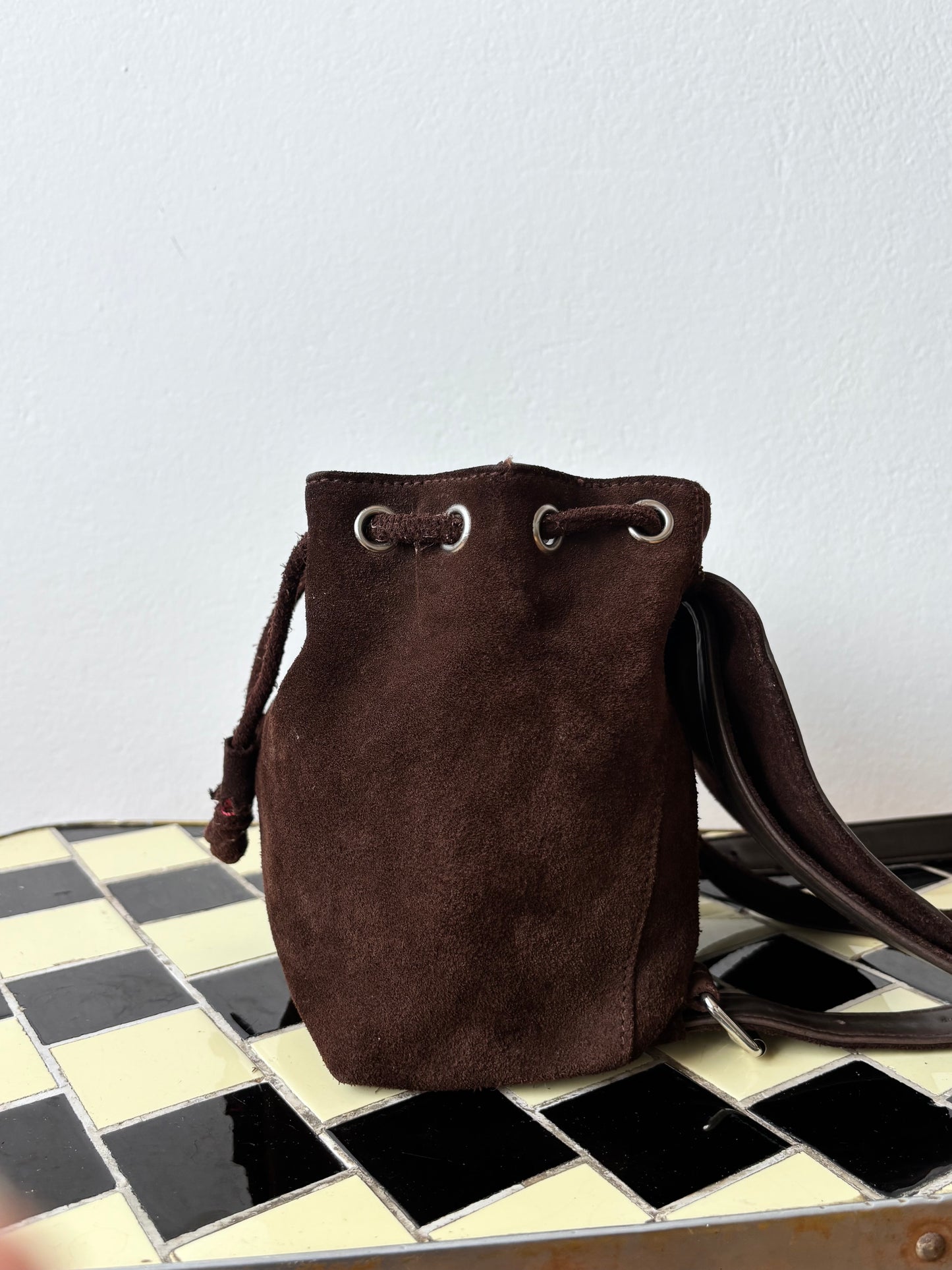 Old GAP suede mini back pack