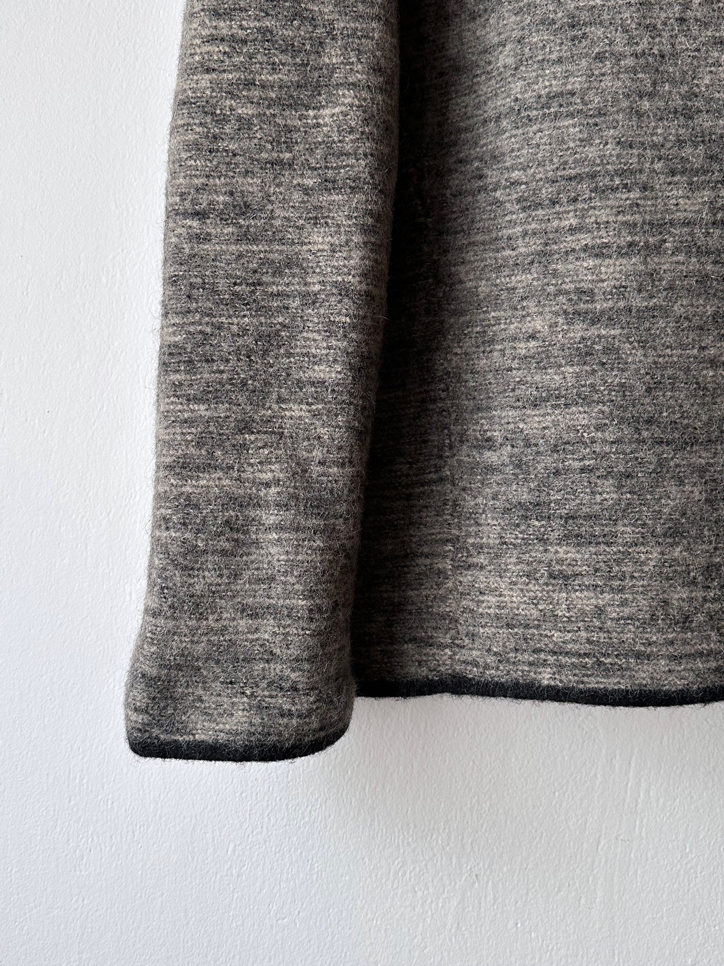 Austrian boiled wool knit jacket