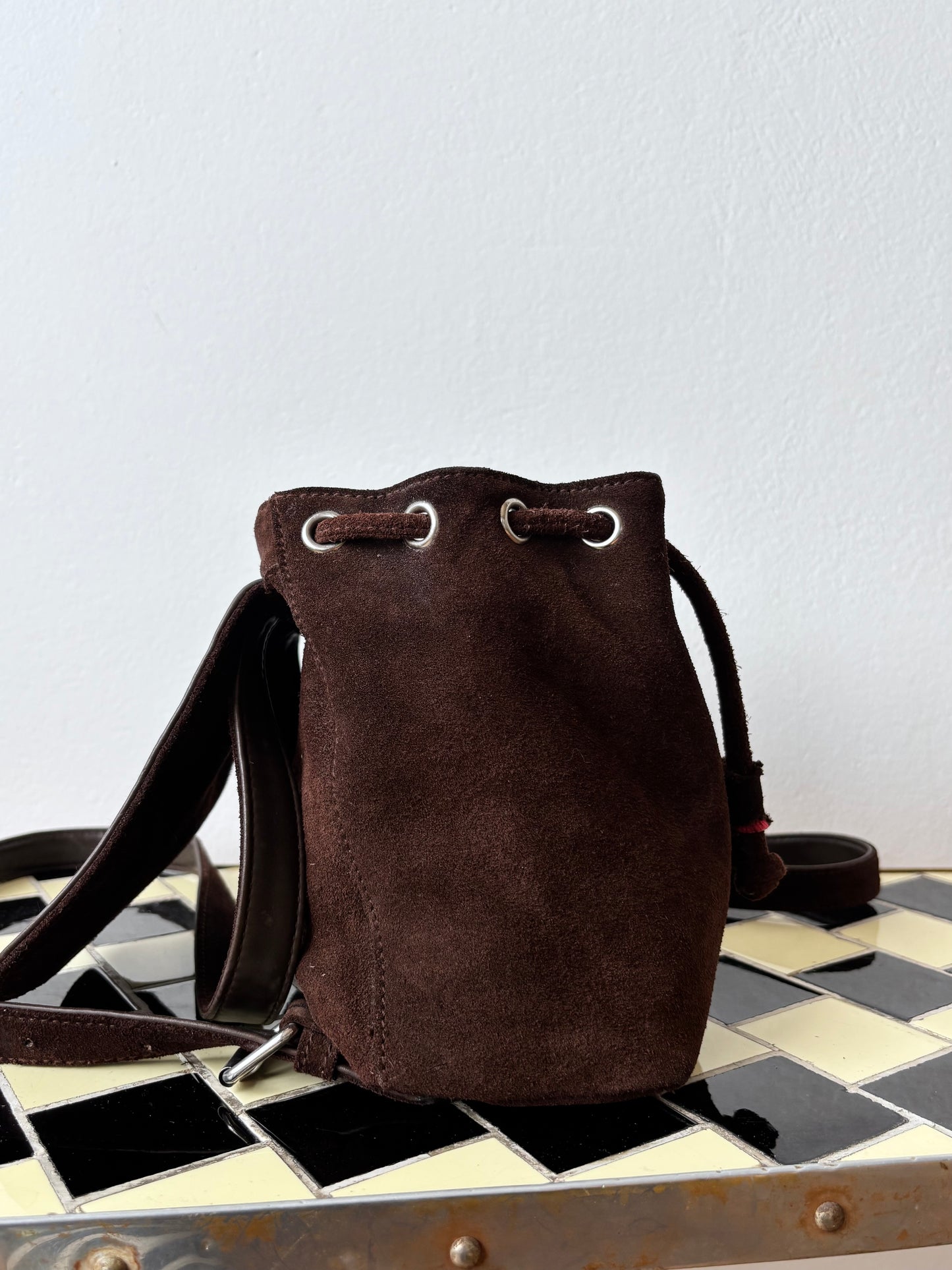 Old GAP suede mini back pack