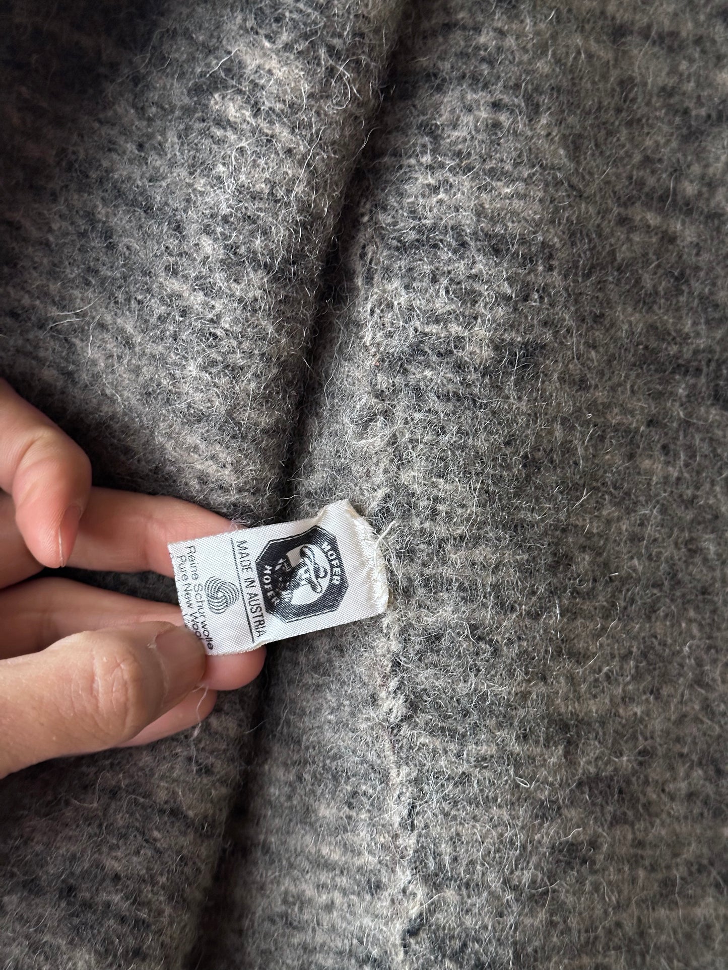 Austrian boiled wool knit jacket