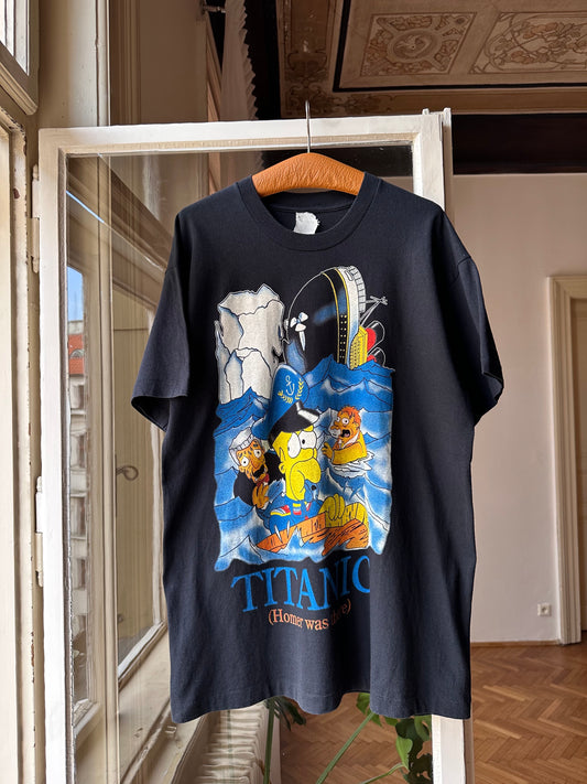 90s The Simpsons Titanic tee - XL