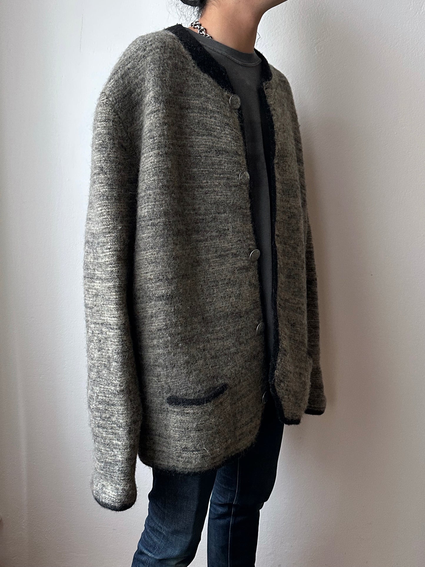Austrian boiled wool knit jacket