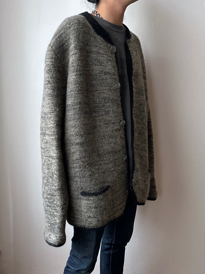 Austrian boiled wool knit jacket