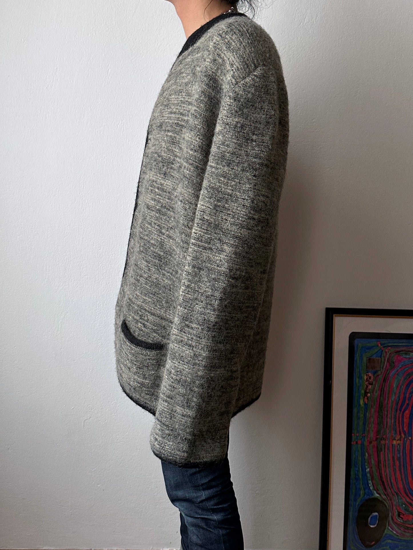 Austrian boiled wool knit jacket