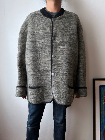 Austrian boiled wool knit jacket