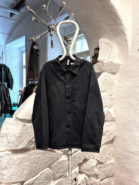 Vintage German black HBT work jkt
