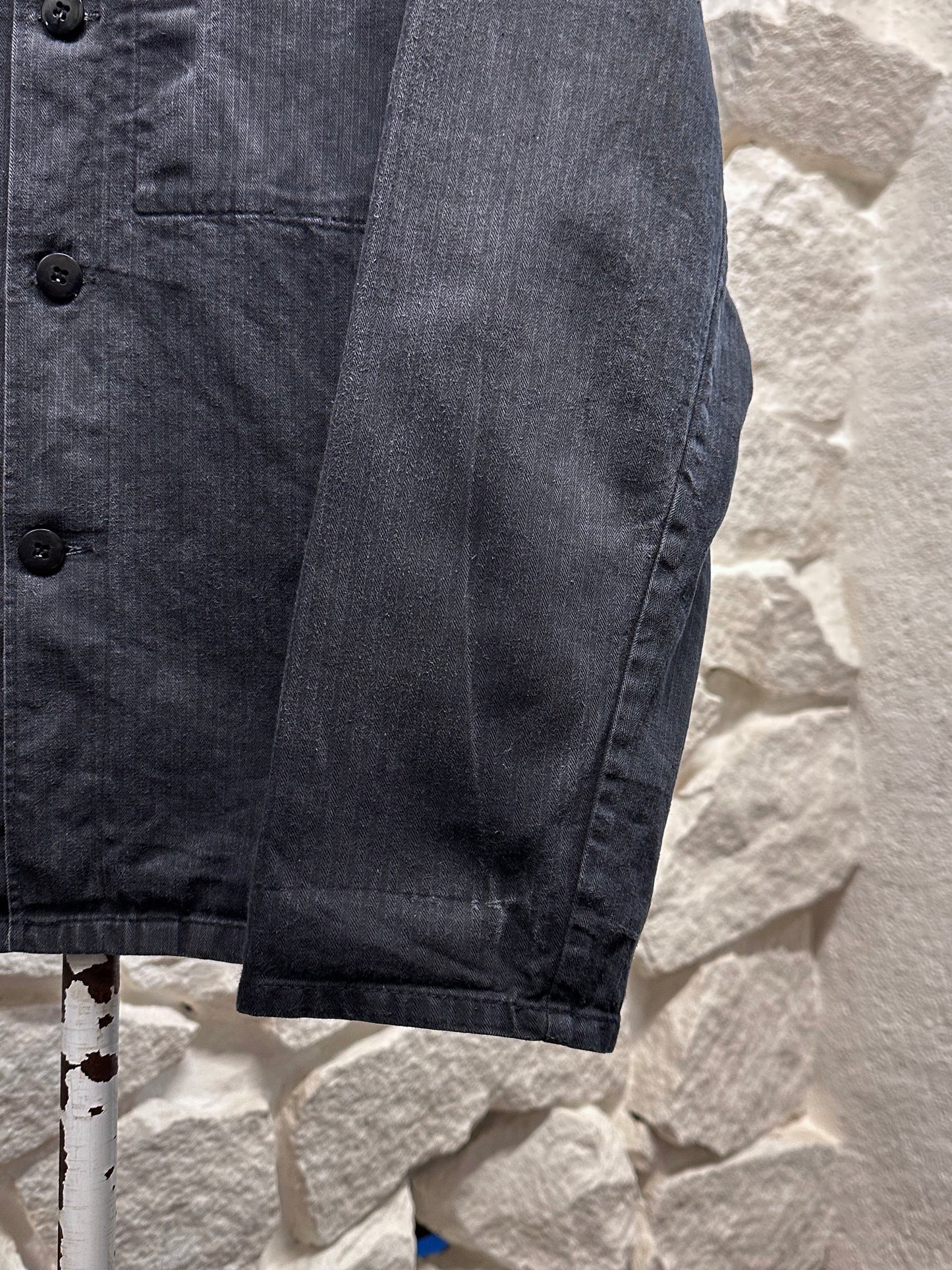 Vintage German black HBT work jkt