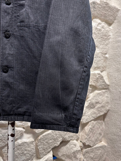 Vintage German black HBT work jkt