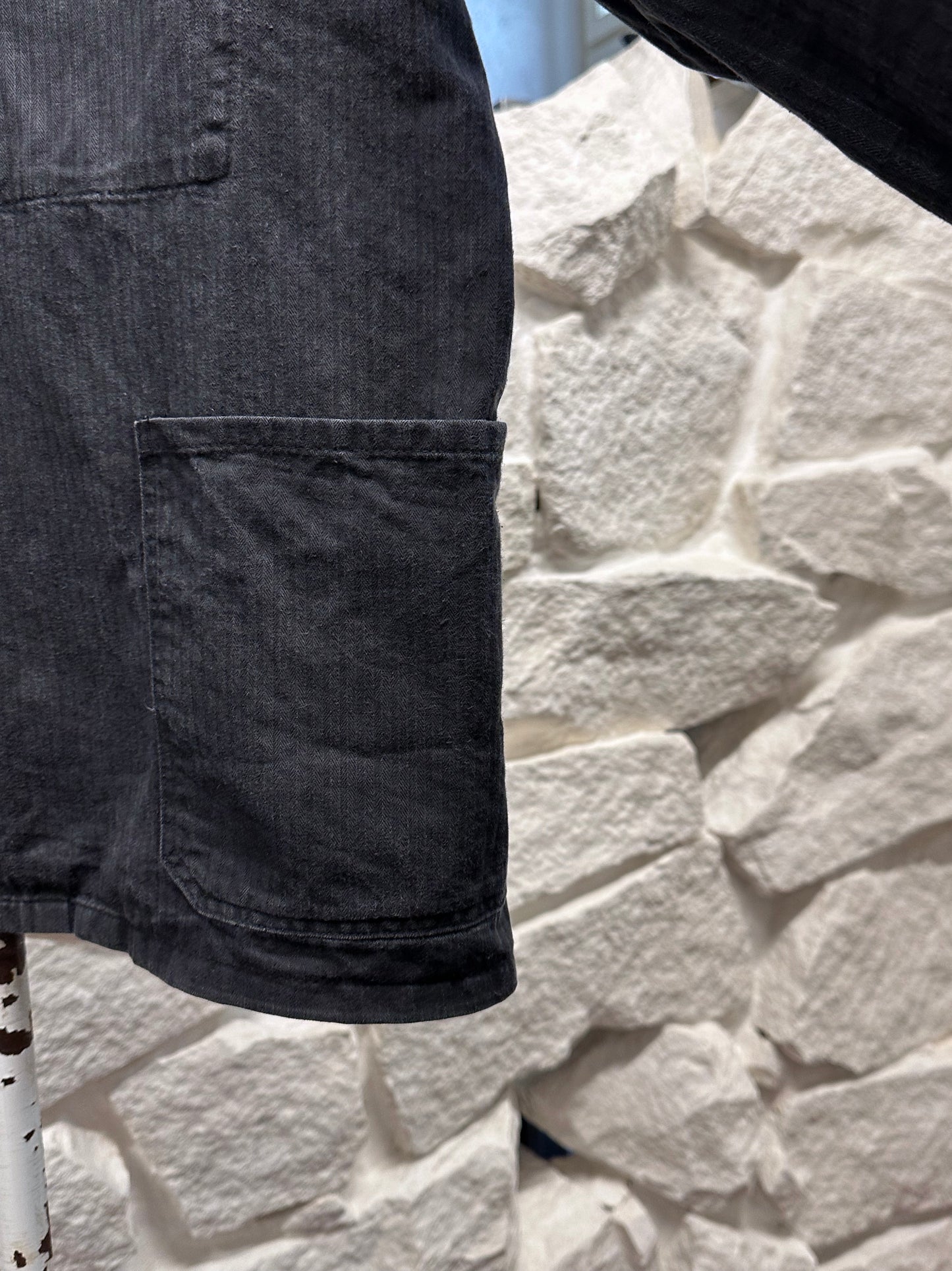 Vintage German black HBT work jkt